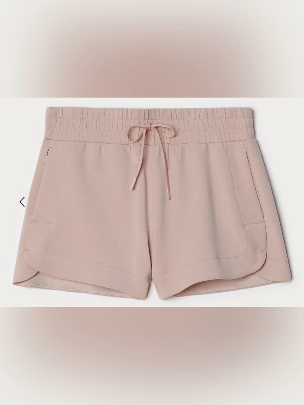 RHONE Women's Athletic Shorts in Dusty Pink
